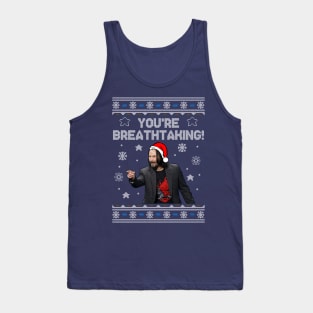 Keanu Reeves You're Breathtaking Christmas Tank Top